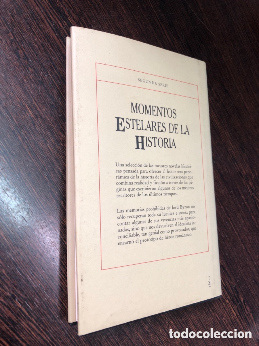 Libros: ROBERT NYE LAS MEMORIAS DE LORD BYRON CIRCULO DE LECTORES - Foto 2