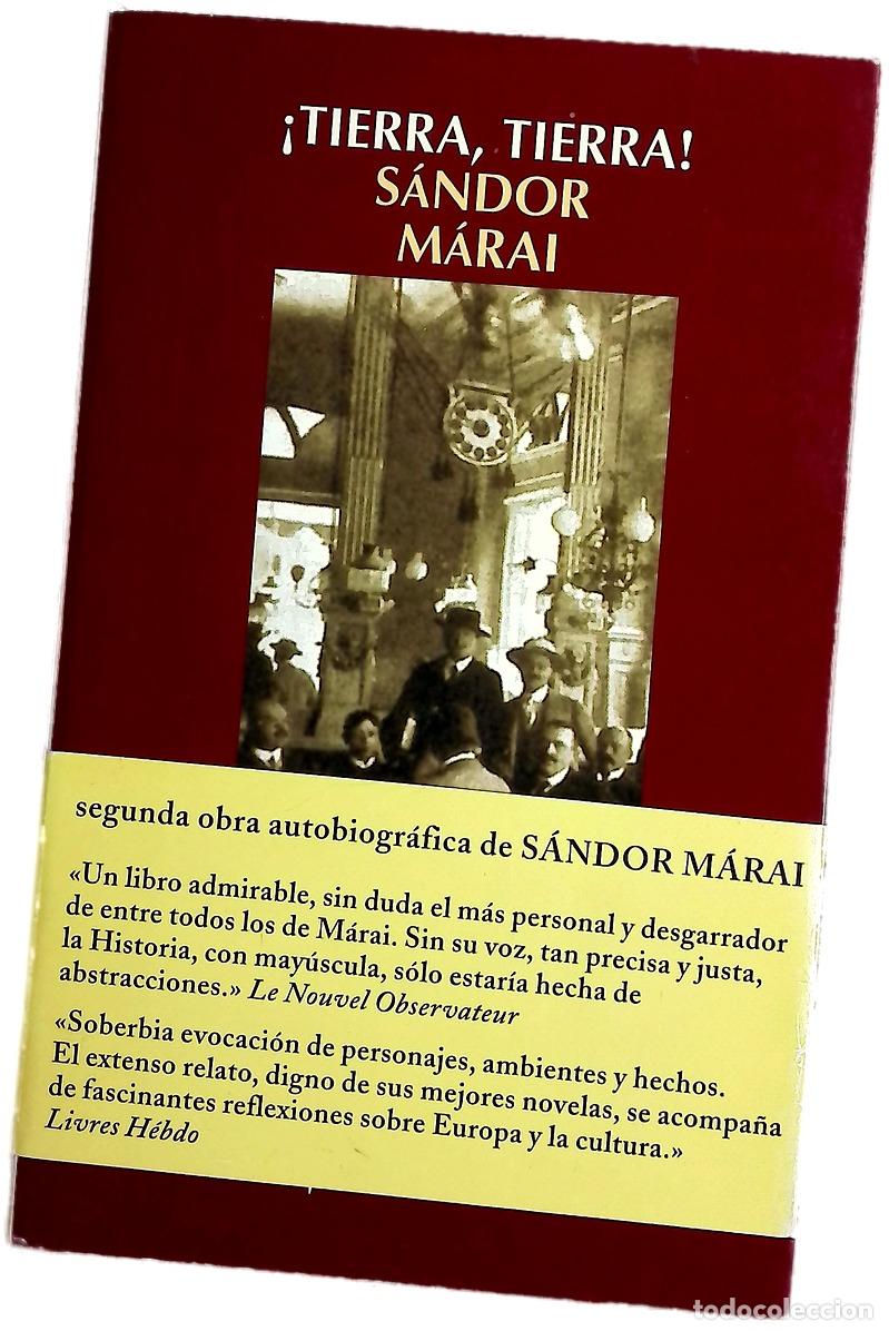 Libros: &iexcl;Tierra, tierra! - M&aacute;rai, S&aacute;ndor