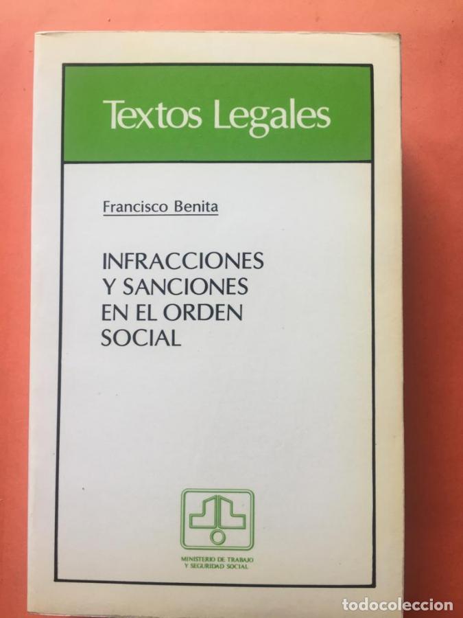 Libros: INFRACCIONES y sanciones en el orden social - BENITA, Francisco