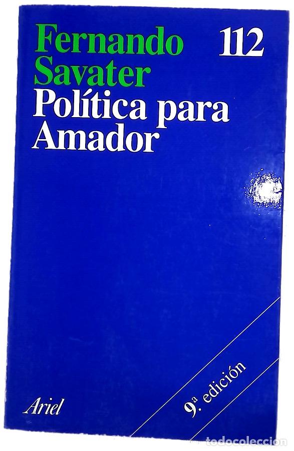 Libros: Pol&iacute;tica para Amador - Savater, Fernando
