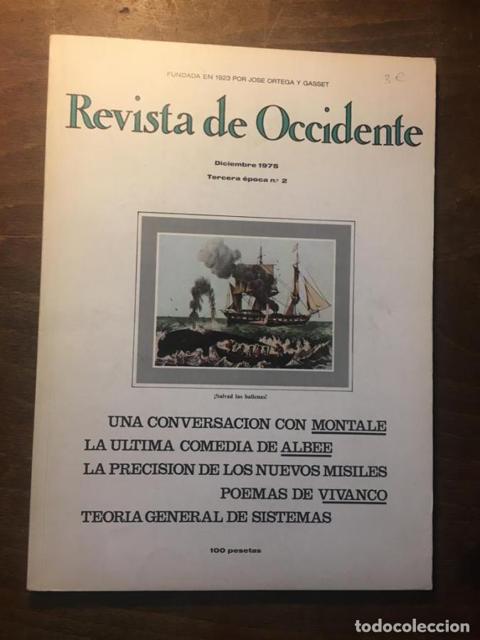 Libros: Revista de Occidente. Tercera &eacute;poca. N&ordm; 2. Diciembre 1975 - VV.AA