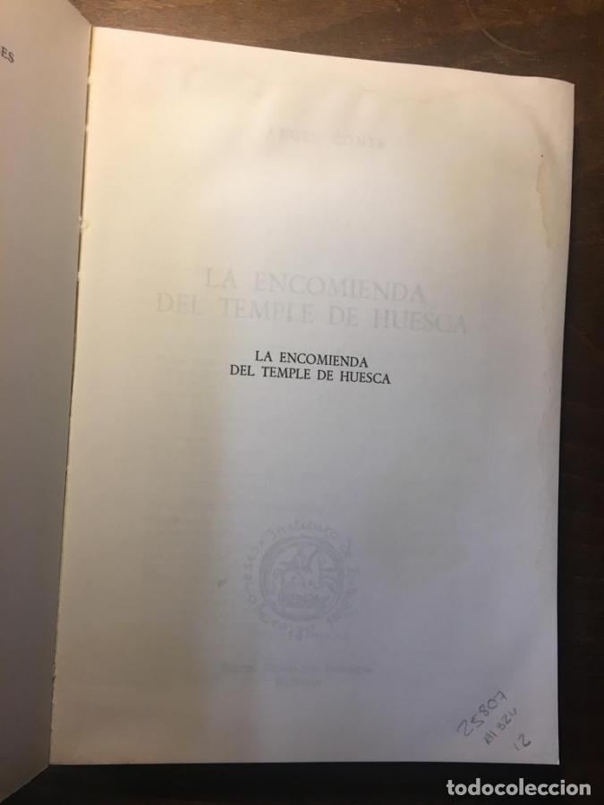 Libros: La encomienda del temple de Huesca - Conte, &Aacute;ngel - Foto 2