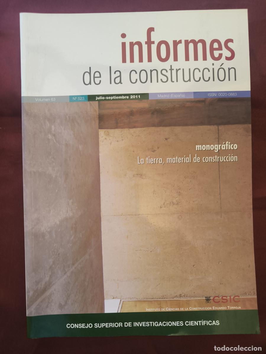 Libros: informes de la Construcci&oacute;n. Vol. 63, N&uacute;mero 523 - AAVV
