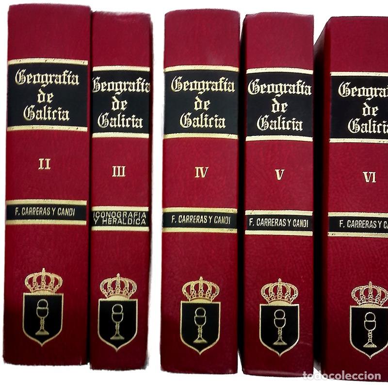 Libri di seconda mano: GEOGRAFIA GENERAL DEL REINO DE GALICIA - COMPLETA 13 TOMOS - F. CARRERAS Y CANDI - 1980.