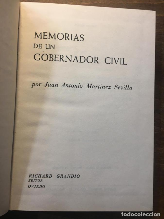 Livres: Memorias de un gobernador civil - Mart&iacute;nez Sevilla, Jose Antonio