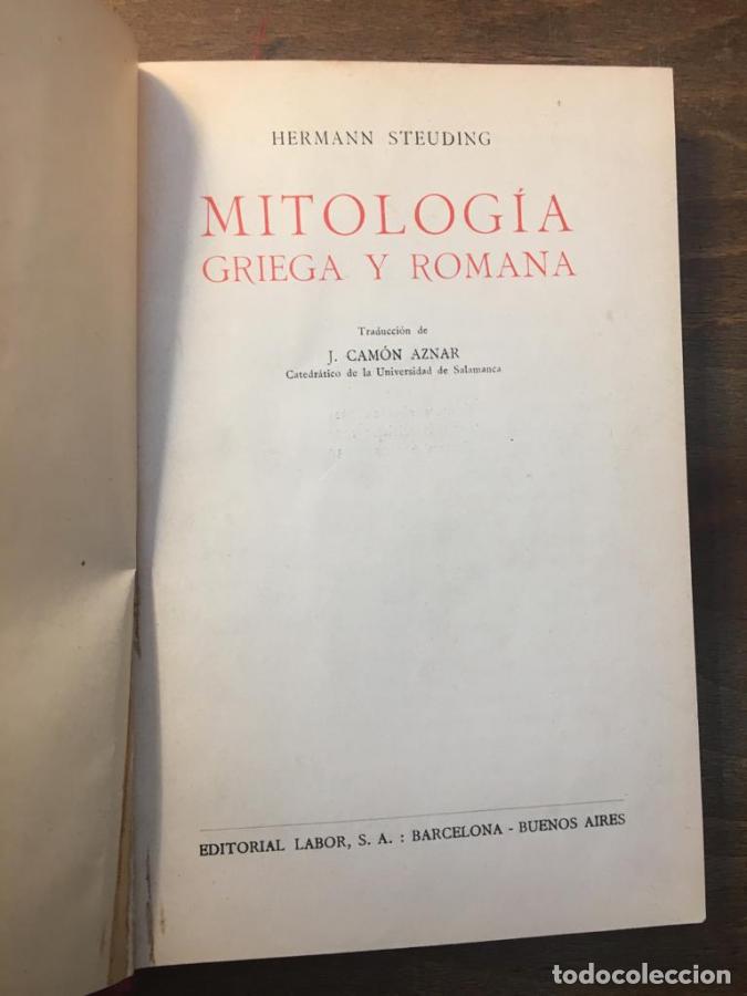 Libros: Mitolog&iacute;a griega y romana - Steuding, Hermann - Foto 2