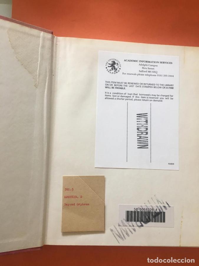 Libros: Beyond Orpheus. Studies in Musical Structure - Epstein, David - Foto 3