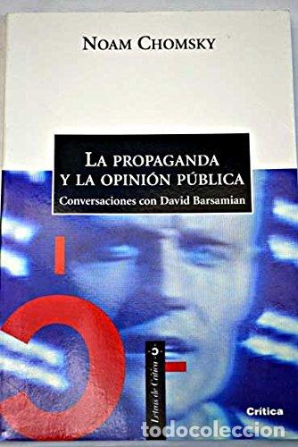 Libros: Propaganda y la opini&oacute;n p&uacute;blica : entrevistas con David Barsamian - Chomsky, Noam