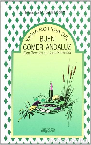 Libros: Varia noticia del buen comer andaluz- 9788486167608
