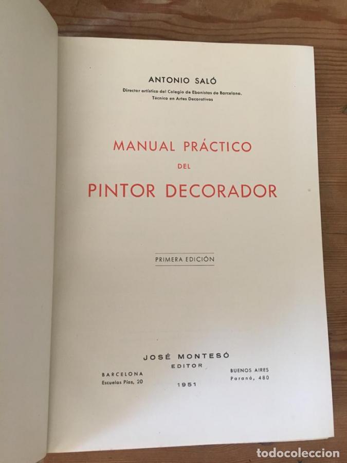 B&uuml;cher: Manual Pr&aacute;ctico del Pintor Decorador - Sal&oacute;, Antonio