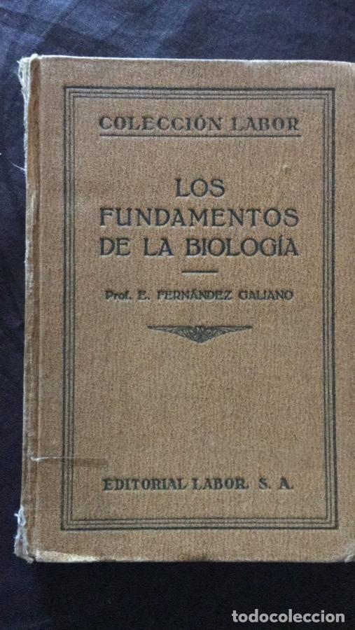 Livros em segunda m&atilde;o: Los fundamentos de la biolog&iacute;a - Fern&aacute;ndez Galiano, E.