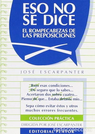 Libri di seconda mano: Eso no se dice- 9788435906913