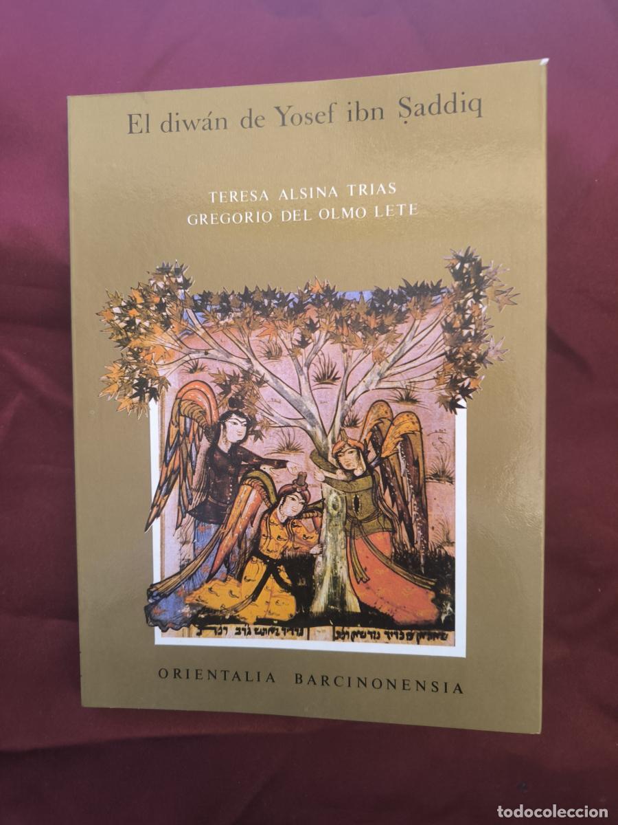 Libros: EL DIW&Aacute;N DE YOSEF IBN SADDIQ - Teresa Alsina Tr&iacute;as y Gregorio del Olmo Lete