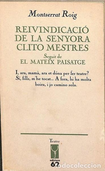 Libros: Reivindicaci&oacute; de la senyora Clito Mestres- 9788429735314