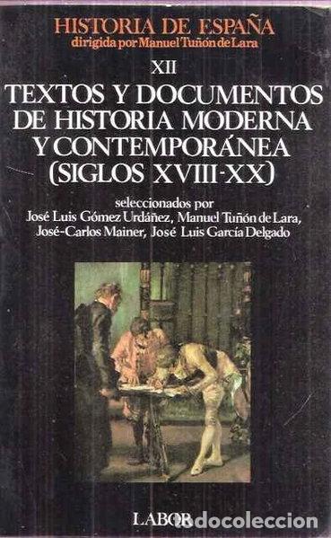 B&uuml;cher: Textos y documentos de historia moderna y contempor&aacute;nea (siglos XVIII-XX)- 9788433594457