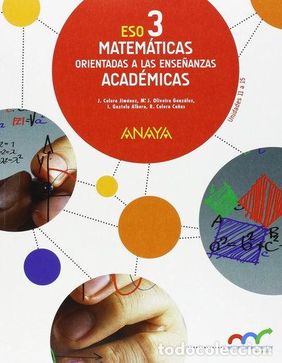 Livres: Matem&aacute;ticas Orientadas a las Ense&ntilde;anzas Acad&eacute;micas 3- 9788467852134