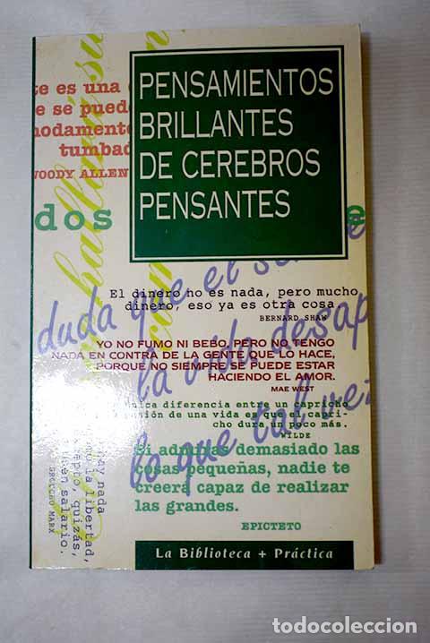 Livres: Pensamientos brillantes de cerebros pensantes
