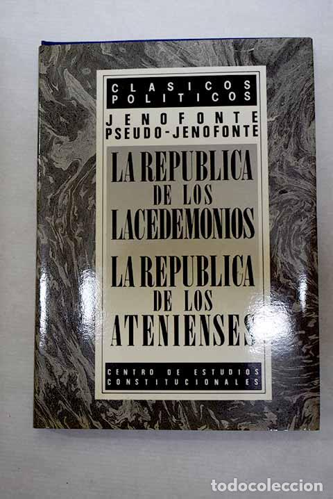 Libri di seconda mano: La rep&uacute;blica de los lacedemonios.- Jenofonte