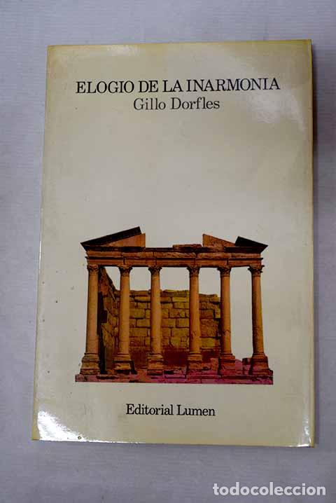 Livres: Elogio de la inarmon&iacute;a.- Doifles, Gillo