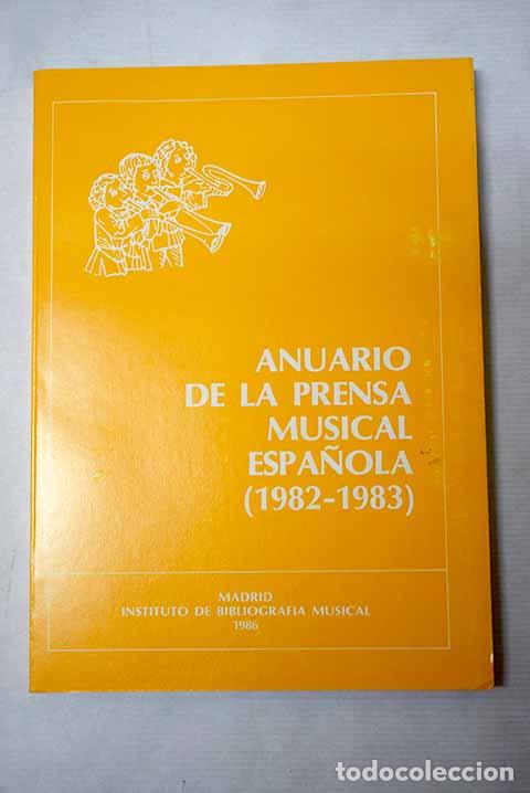 Libros: Anuario de la prensa musical espa&ntilde;ola (1982-1983)