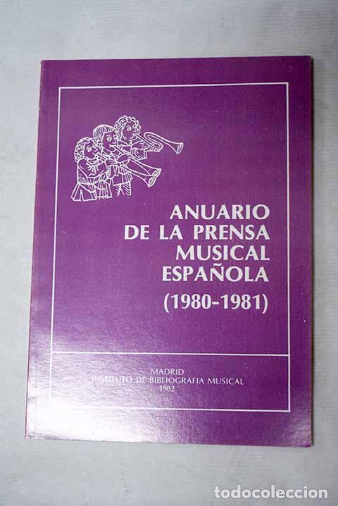 Libros: Anuario de la prensa musical espa&ntilde;ola (1980-1981)