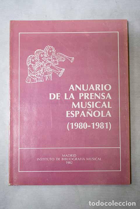 Libros: Anuario de la prensa musical espa&ntilde;ola (1980-1981)