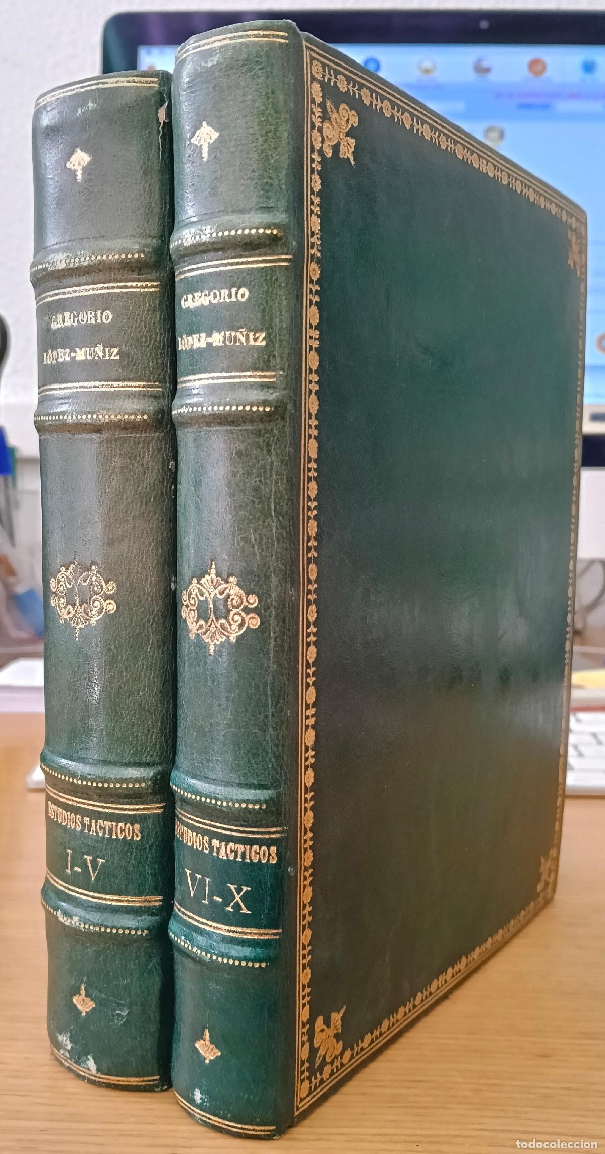 Libros: Estudios t&aacute;cticos. Tomos del I al X - L&oacute;pez-Mu&ntilde;iz, Coronel