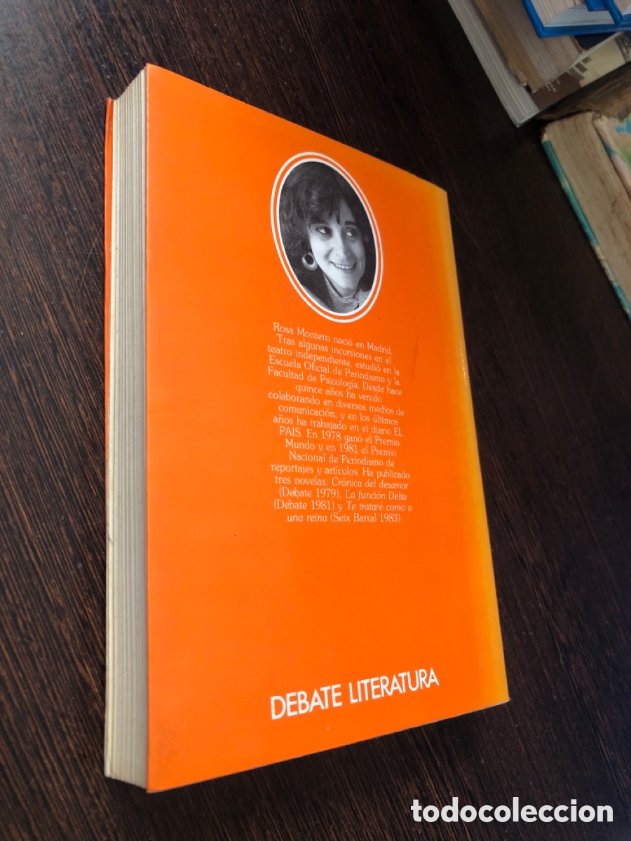 Libros: ROSA MONTERO LA FUNCION DELTA DEBATE LITERATURA - Foto 3