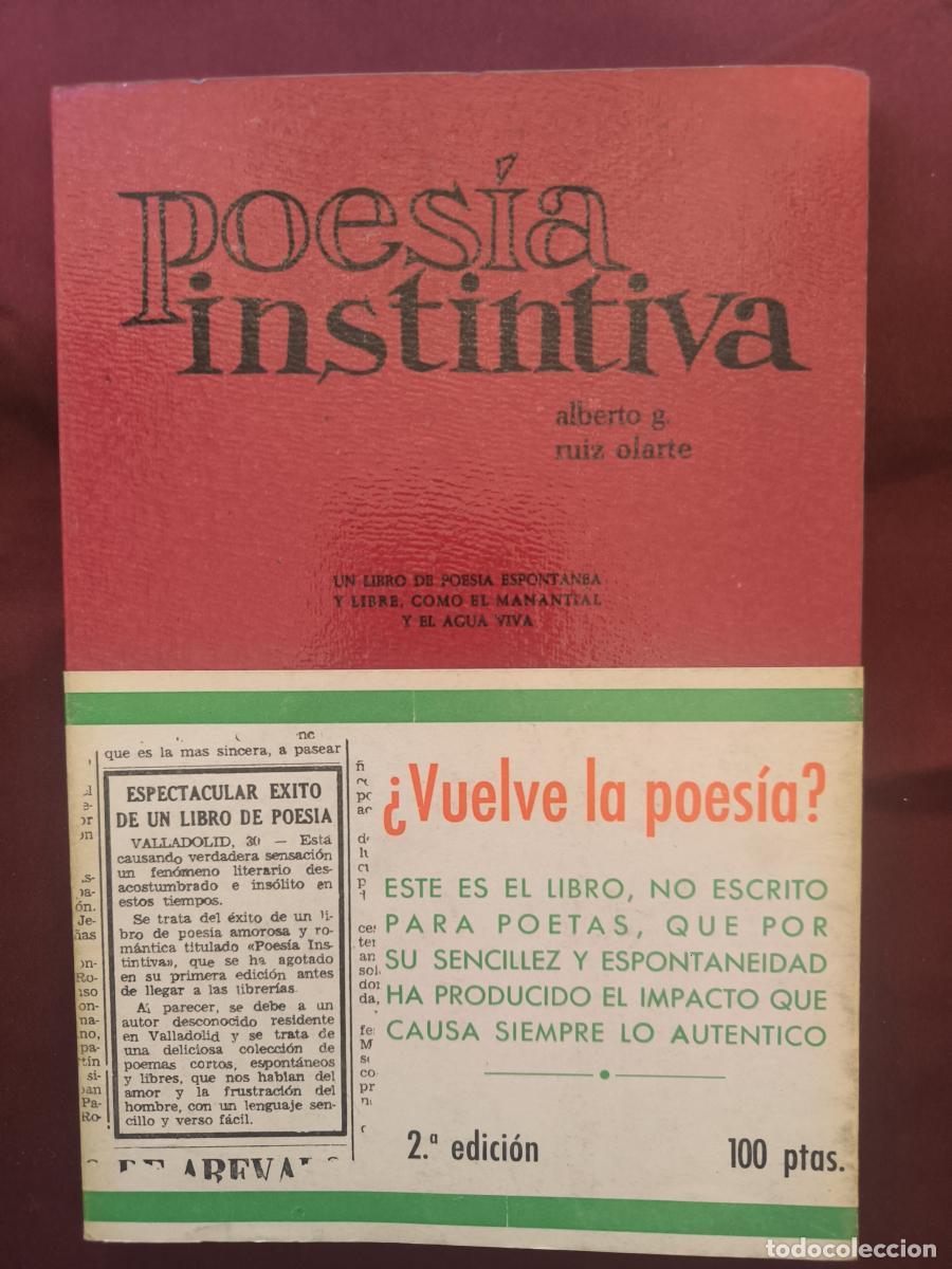 Libros: Poes&iacute;a instintiva. Un libro de poes&iacute;a espont&aacute;nea y libre, como el manantial y el agua viva. - Albert