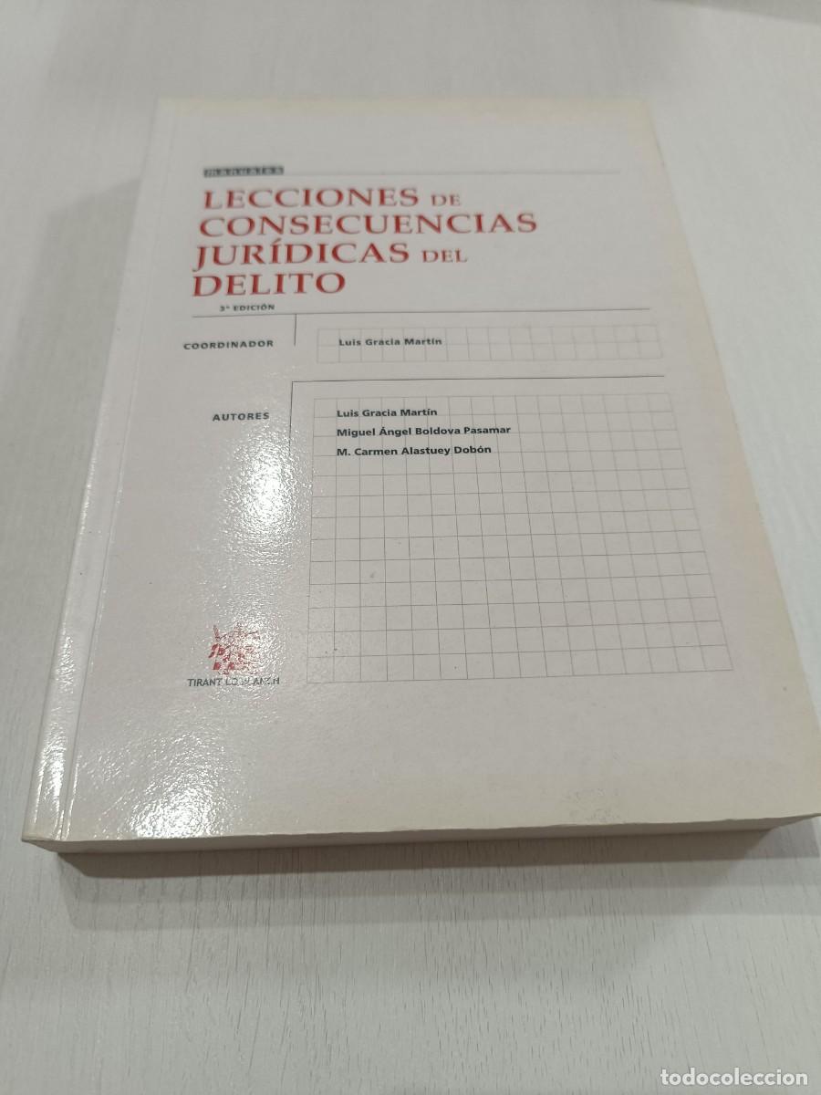 Libros: LECCIONES DE CONSECUENCIAS JURIDICAS DEL DELITO / VVAA / TIRANT LO BLANCH