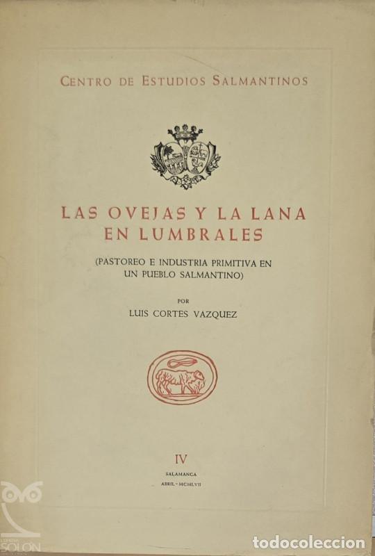 Libros: Las ovejas y la lana en Lumbrales - Luis Cort&eacute;s V&aacute;zquez
