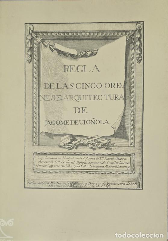 Libros: Facs&iacute;mil Regla de las Cinco &Oacute;rdenes de Arquitectura de Jacome Vig&ntilde;ola - Jacome de Vignola