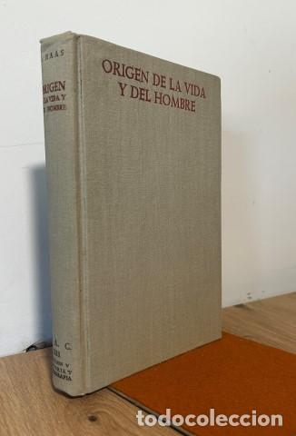 books: ORIGEN DE LA VIDA Y DEL HOMBRE - Haas, Adolf