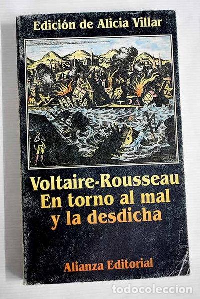Livros em segunda m&atilde;o: Voltaire-Rousseau: En torno al mal y la desdicha- 9788420607535