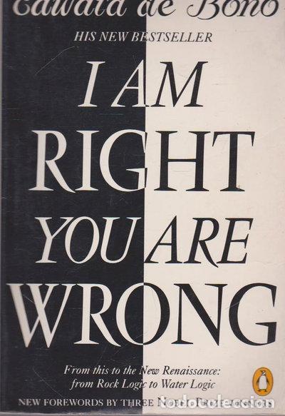 Livres: I Am Right You Are Wrong- 9780140126785