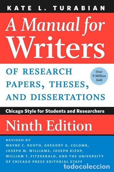Livres: A Manual for Writers of Research Papers, Theses, and Dissertations- 9780226430577