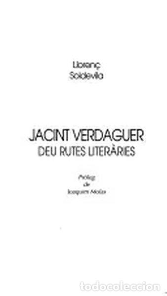 Livros em segunda m&atilde;o: Jacint Verdaguer: Deu rutes liter&agrave;ries- 9788488568083