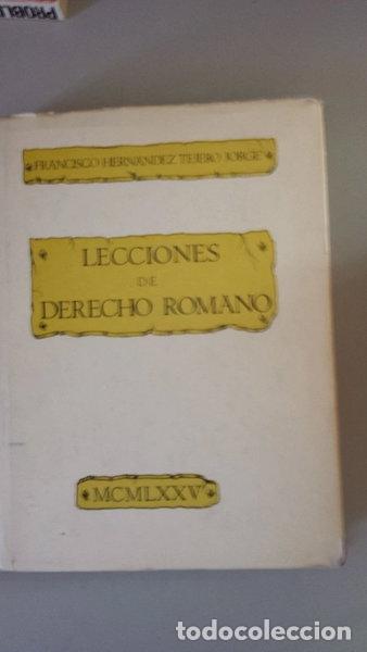 Libros: Lecciones de Derecho Romano- 9788485267033