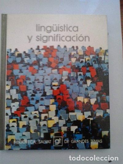 Libros: Ling&uuml;&iacute;stica y significaci&oacute;n- 9788434573710