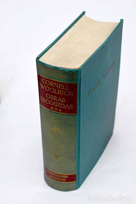 Libros: Obras escogidas, tomo III.- Woolrich, Cornell