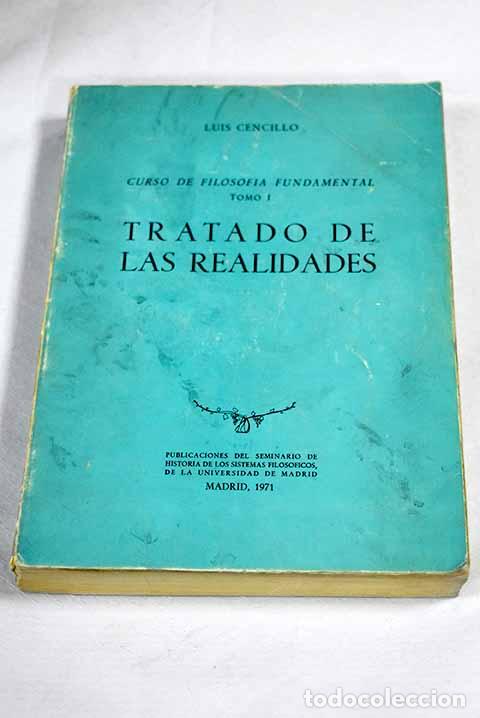 Libros: Curso de Filosofia Fundamental, tomo I.- Cencillo, Luis