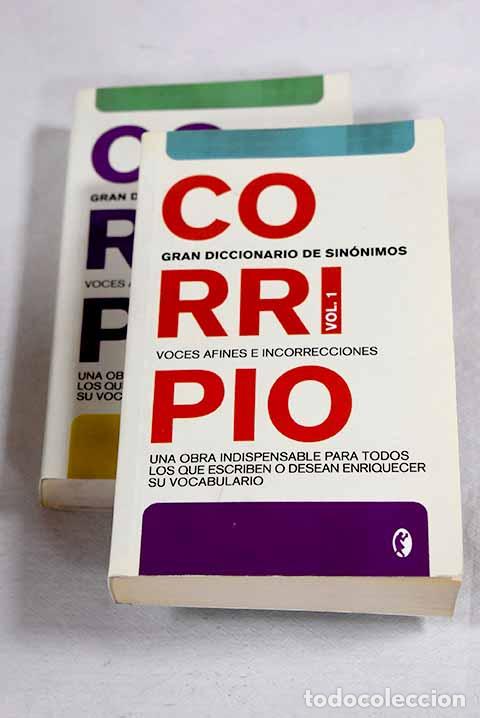 Libros: Gran diccionario de sin&oacute;nimos.- Corripio, Fernando