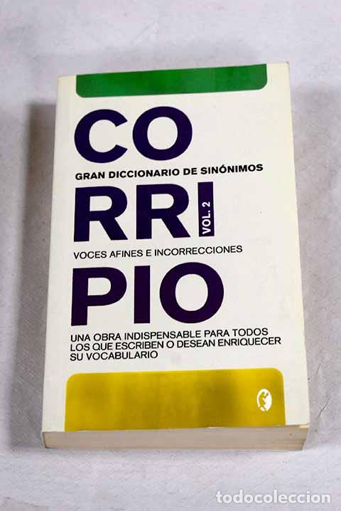 Libros: Gran diccionario de sin&oacute;nimos, tomo II.- Corripio, Fernando