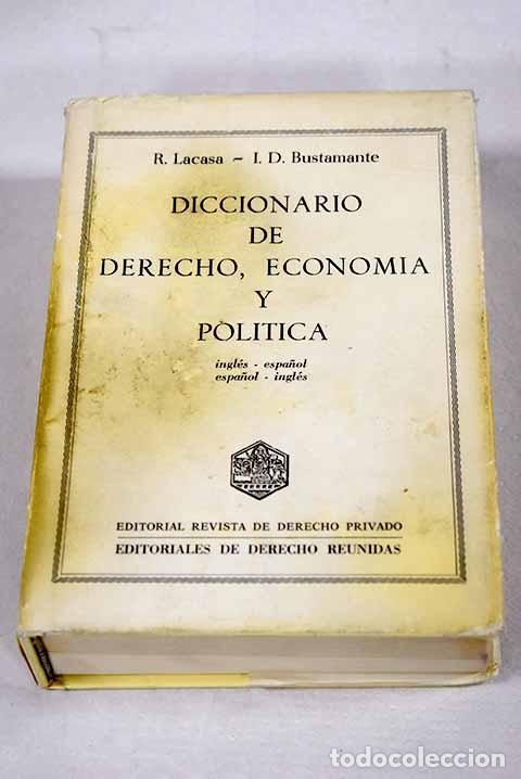 Livros em segunda m&atilde;o: Diccionario de derecho, econom&iacute;a y pol&iacute;tica: [ingl&eacute;s-espa&ntilde;ol, espa&ntilde;ol-ingl&eacute;s]