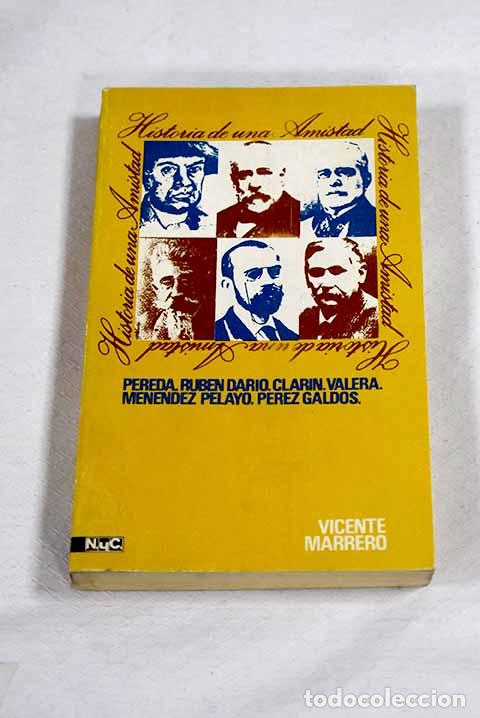 books: Historia de una amistad.- Marrero, Vicente