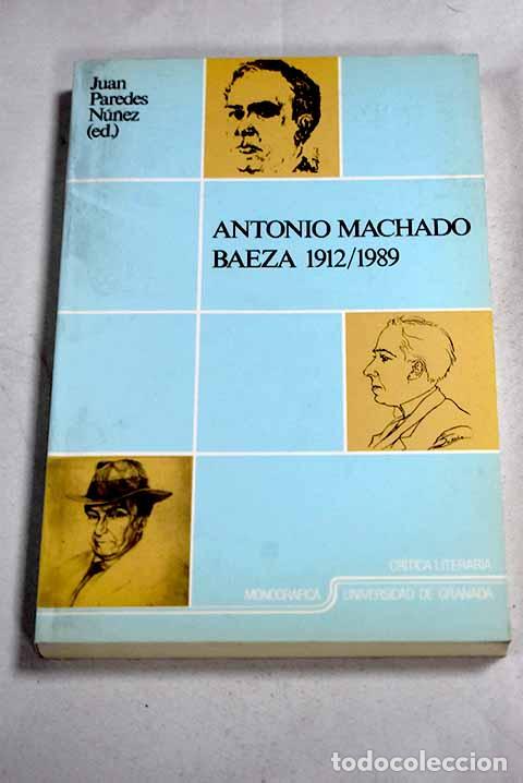 books: Antonio Machado, Baeza 1912/1989
