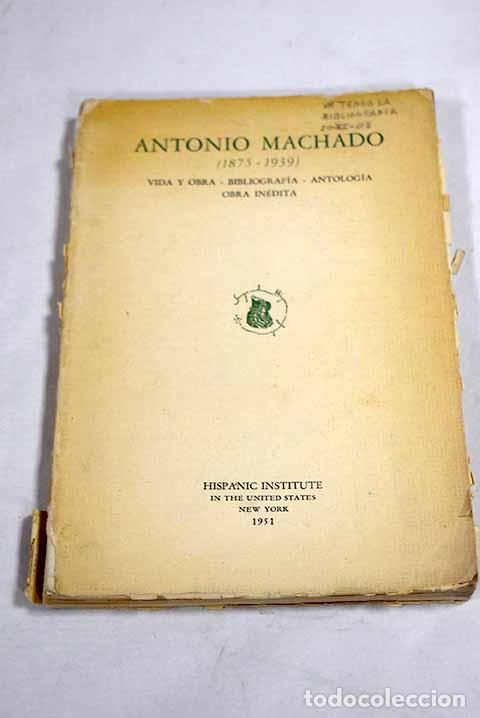 Libros: Antonio Machado: (1875-1939)