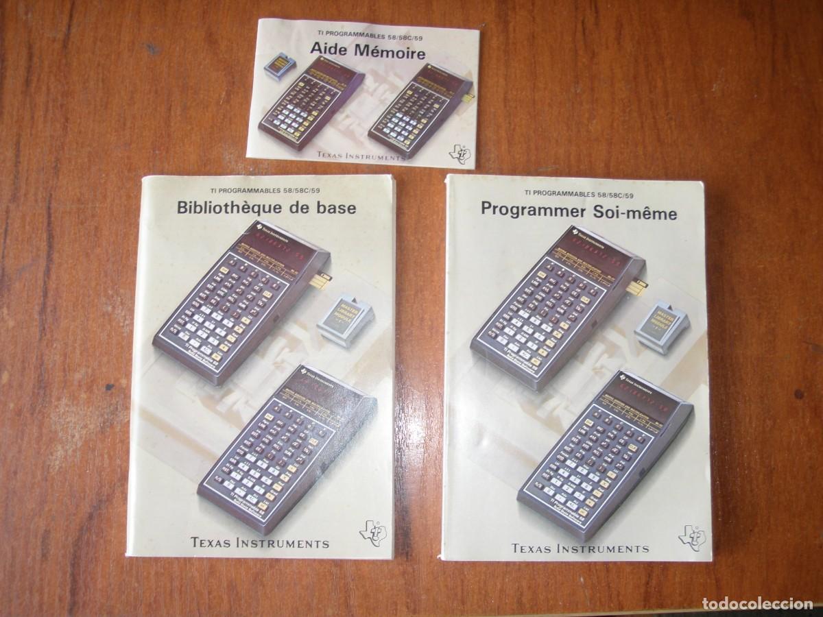 Libros: MANUALES TEXAS INSTRUMENTS PROGRAMMABLES 58 58C 59