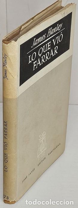 Libri di seconda mano: HANLEY, James. Lo que vi&oacute; Farrar