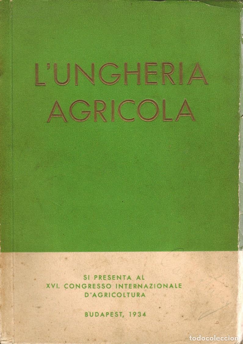 Libros: L'Ungheria agricola. Si presenta al XVI Congresso Internationale d'Agricultura